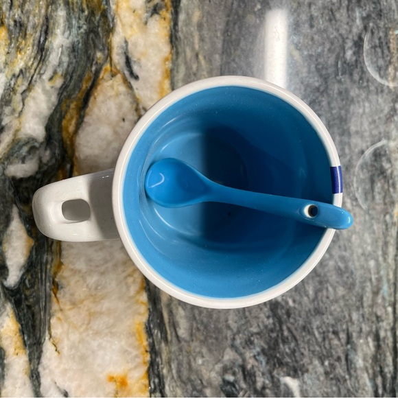 Burgos Spain Coffee Cup Mug with Spoon 12 oz. Like New Condition Displayed only - Picture 4 of 10